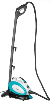 Пароочиститель напольный Kitfort КТ-914 1500Вт белый/голубой - купить недорого с доставкой в интернет-магазине