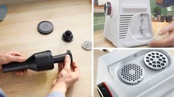Мясорубка Bosch MFWS609W 2100Вт белый/черный - купить недорого с доставкой в интернет-магазине