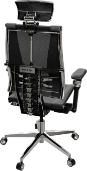 Кресло руководителя эргономичное Метта Yoga Spine Triumph B2 (Черный CC.50.15.13A) черный сиденье черный сет./экокожа с подголов. крестов.5-луч. металл хром - купить недорого с доставкой в интернет-магазине