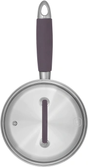 Ковш Rondell Akzent RDS-1386 1.3л. d=16см (с крышкой) стальной - купить недорого с доставкой в интернет-магазине