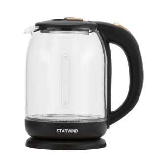 Чайник электрический Starwind SKG1052 1.8л. 1500Вт темно-коричневый/бронзовый (корпус: стекло) - купить недорого с доставкой в интернет-магазине