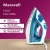 Утюг Maxwell MW-3056 1800Вт белый/синий - купить недорого с доставкой в интернет-магазине