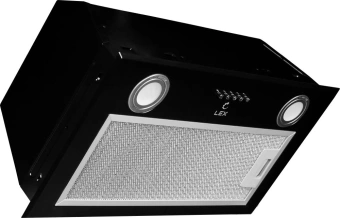 Вытяжка встраиваемая Lex GS Bloc P 600 BL черный управление: кнопочное (1 мотор) - купить недорого с доставкой в интернет-магазине