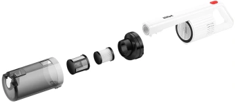 Пылесос ручной Kitfort КТ-5339 600Вт белый/красный - купить недорого с доставкой в интернет-магазине