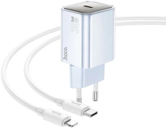 Сетевое зар./устр. Hoco N47 Glorious 30W 3A (PD) белый (PD30W 35363) - купить недорого с доставкой в интернет-магазине