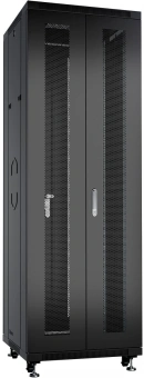 Шкаф серверный Cabeus (ND-05C-42U60/120-BK) напольный 42U 800x1200мм пер.дв.перфор.2ств. задн.дв.перфор.2-хст. 800кг черный 1100мм 114кг 220град. 2055мм IP20 сталь - купить недорого с доставкой в интернет-магазине