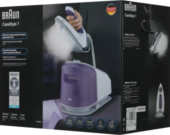 Парогенератор Braun CareStyle 7 IS7266VI 2700Вт серый/сиреневый - купить недорого с доставкой в интернет-магазине
