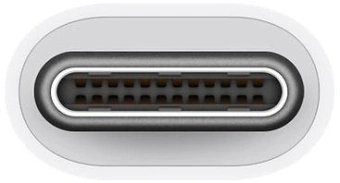 Переходник Apple A1632 MJ1M2FE/A USB (f)-USB Type-C (m) 0.11м белый - купить недорого с доставкой в интернет-магазине