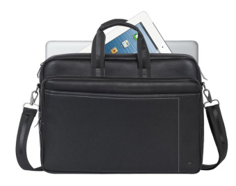 Сумка для ноутбука 16" Riva 8940 (PU) черный - купить недорого с доставкой в интернет-магазине