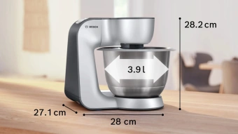 Кухонная машина Bosch MUM58359 1000Вт черный/серый - купить недорого с доставкой в интернет-магазине