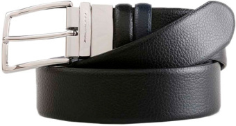 Ремень мужской Piquadro Modus CU4209MO/NBLU черный/темно-синий натур.кожа - купить недорого с доставкой в интернет-магазине