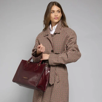 Сумка женская The Bridge Ida 04101501/YF бордовая натур.кожа - купить недорого с доставкой в интернет-магазине