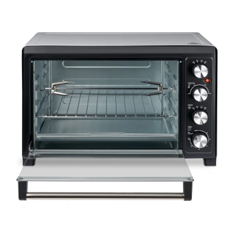 Мини-печь Hyundai MIO-HY076 45л. 2000Вт серебристый/черный - купить недорого с доставкой в интернет-магазине