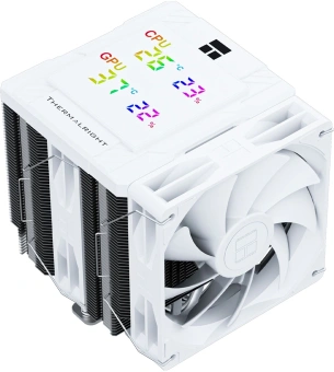 Устройство охлаждения(кулер) Thermalright Peerless Assassin 120 Digital Soc-AM5/AM4/1200/1700/1851 белый 4-pin 25.6dB Al+Cu LCD Ret (PA120-DIGITAL-WH) - купить недорого с доставкой в интернет-магазине