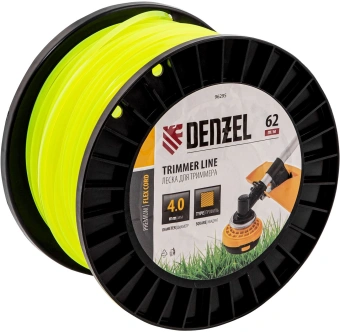 Леска для садовых триммеров Denzel 96295 d=4мм L=62м - купить недорого с доставкой в интернет-магазине