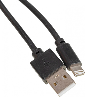 Кабель USB (m)-Lightning (m) 2м черный - купить недорого с доставкой в интернет-магазине