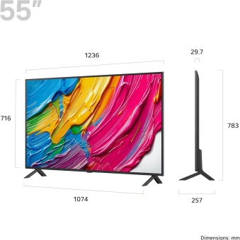 Телевизор LED LG 55" 55QNED80A6A.ARUG черный титан 4K Ultra HD 60Hz DVB-T DVB-T2 DVB-C DVB-S DVB-S2 USB WiFi Smart TV - купить недорого с доставкой в интернет-магазине