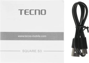 Колонка порт. Tecno S3 Square черный 3W 1.1 BT 2000mAh (S3) - купить недорого с доставкой в интернет-магазине