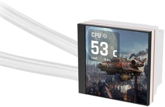 Система водяного охлаждения Thermaltake MAGFloe 360 Ultra Snow ARGB Soc-AM5/AM4/1200/1700/1851 белый 4-pin 30.6-32.5dB Al LCD 355W Ret (CL-W433-PL12SW-A) - купить недорого с доставкой в интернет-магазине