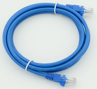 Патч-корд cat5E molded 2м синий RJ-45 (m)-RJ-45 (m) - купить недорого с доставкой в интернет-магазине