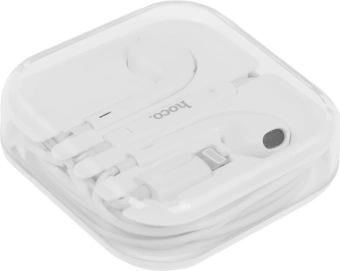 Гарнитура вкладыши Hoco L7 Plus 1.2м белый проводные в ушной раковине - купить недорого с доставкой в интернет-магазине