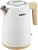 Чайник электрический Kitfort КТ-6794 1.7л. 2200Вт белый/дерево корпус: нерж.сталь/пластик