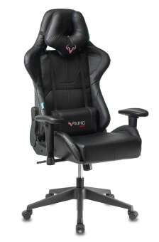 Кресло игровое Zombie VIKING 5 AERO Edition черный эко.кожа с подголов. крестов. пластик - купить недорого с доставкой в интернет-магазине