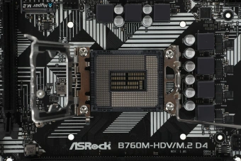 Материнская плата Asrock B760M-HDV/M.2 D4 Soc-1700 Intel B760 2xDDR4 mATX AC`97 8ch(7.1) GbLAN RAID+VGA+HDMI+DP - купить недорого с доставкой в интернет-магазине