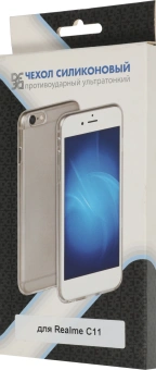 Чехол (клип-кейс) DF для Realme C11 rmCase-03 прозрачный (DF RMCASE-03) - купить недорого с доставкой в интернет-магазине