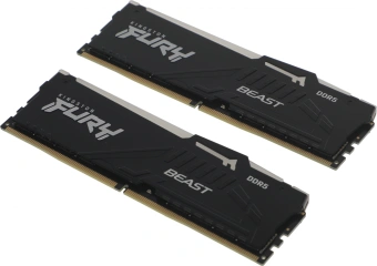 Память DDR5 2x32GB 5200MHz Kingston KF552C36BBEAK2-64 Fury Beast Expo RGB RTL Gaming PC5-41600 CL36 DIMM 288-pin 1.25В kit single rank с радиатором Ret - купить недорого с доставкой в интернет-магазине