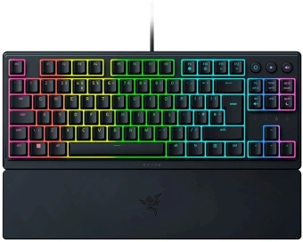 Клавиатура Razer Ornata V3 Tenkeyless механическая черный USB Multimedia for gamer LED (подставка для запястий) (RZ03-04881600-R3R1) - купить недорого с доставкой в интернет-магазине