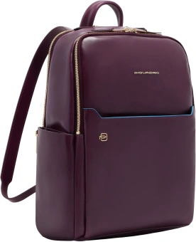 Рюкзак женский Piquadro Blue Square CA6678B2/BO фиолетовый натур.кожа - купить недорого с доставкой в интернет-магазине