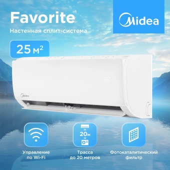 Сплит-система Midea Favorite MSFRW-09HRN8-I белый - купить недорого с доставкой в интернет-магазине