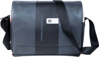 Сумка-мессенджер Piquadro Urban CA6802UB00/GRN с отделением для ноутбука 14" серая/черная натур.кожа - купить недорого с доставкой в интернет-магазине