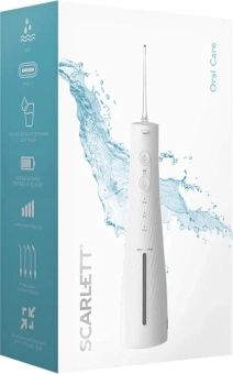Ирригатор Scarlett SC-WF02 портатив. белый - купить недорого с доставкой в интернет-магазине