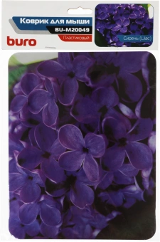 Коврик для мыши Buro BU-M20049 Мини рисунок/сирень 230x180x2мм - купить недорого с доставкой в интернет-магазине