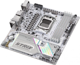 Материнская плата Asus ROG STRIX B850-G GAMING WIFI SocketAM5 AMD B850 4xDDR5 mATX AC`97 8ch(7.1) 2.5Gg RAID+HDMI+DP - купить недорого с доставкой в интернет-магазине