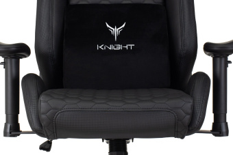 Кресло игровое Knight Neon черный соты эко.кожа с подголов. крестов. металл - купить недорого с доставкой в интернет-магазине