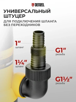 Насос дренажный Denzel DP800A 800Вт 8500л/час центробежный (97219) - купить недорого с доставкой в интернет-магазине