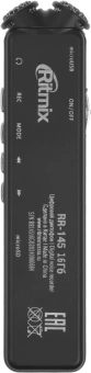 Диктофон Цифровой Ritmix RR-145 16Gb черный - купить недорого с доставкой в интернет-магазине