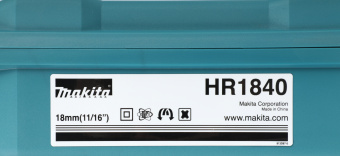 Перфоратор Makita HR1840 патрон:SDS-plus уд.:1.4Дж 470Вт (кейс в комплекте) - купить недорого с доставкой в интернет-магазине