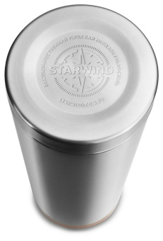 Термос Starwind 20-1000 1л. серебристый/красный картонная коробка - купить недорого с доставкой в интернет-магазине