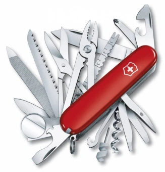 Нож перочинный Victorinox SwissChamp (1.6795) 91мм 33функц. красный карт.коробка - купить недорого с доставкой в интернет-магазине