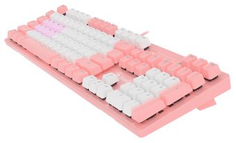 Клавиатура A4Tech B800 Dual Color механическая белый/белый USB for gamer LED (B800 PINK) кабель 1.8м - купить недорого с доставкой в интернет-магазине