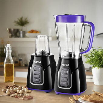 Блендер стационарный Kitfort KT-3032-1 500Вт фиолетовый - купить недорого с доставкой в интернет-магазине