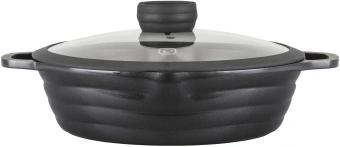 Сотейник Rondell Pacific Grey RDA-1907 4.1л. d=28см (с крышкой) графитовый - купить недорого с доставкой в интернет-магазине