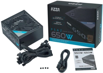 Блок питания Azza ATX 650W PSAZ-650B 80+ bronze (20+4pin) APFC 120mm fan 5xSATA RTL - купить недорого с доставкой в интернет-магазине