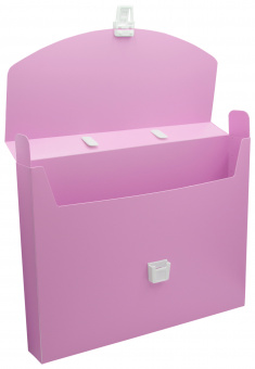 Портфель Бюрократ Pastel PASTPP01PINK 1 отдел. A4 пластик 0.7мм розовый - купить недорого с доставкой в интернет-магазине