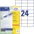 Этикетки Avery Zweckform 3474 A4 70x37мм 24шт на листе/70г/м2/100л./белый матовое самоклей. универсальная - купить недорого с доставкой в интернет-магазине