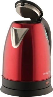 Чайник электрический Scarlett SC-EK21S76 2л. 1800Вт красный корпус: металл - купить недорого с доставкой в интернет-магазине